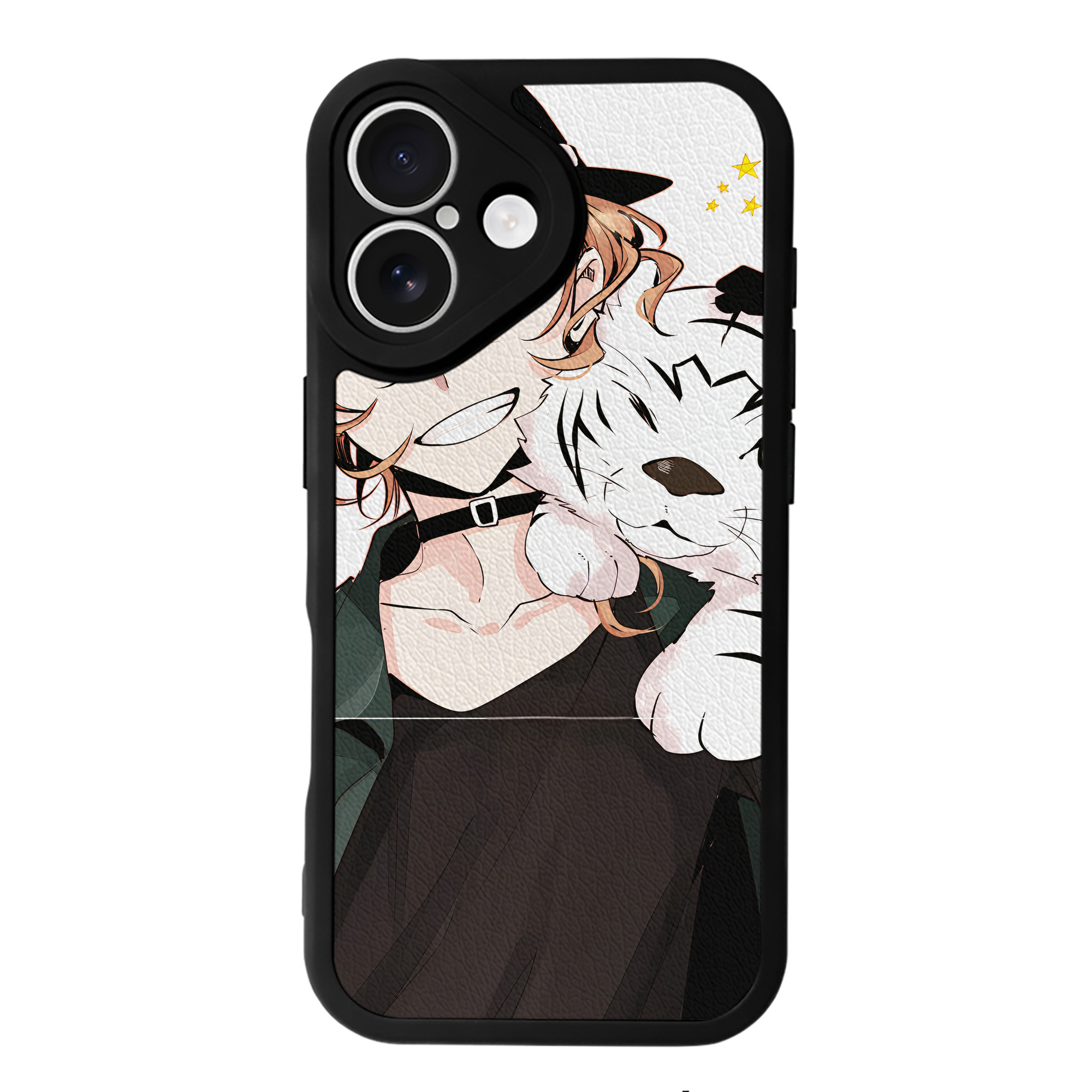 （画像用） 文豪ストレイドッグス Bungo Stray Dogs 【iPhone 16シリーズ対応】シリコンスマホケース（レザー調） 材質：シリコン